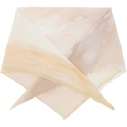 PLEATS PLEASE ISSEY MIYAKE Taupe & Orange Sea Bubble Scarf