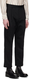 WACKO MARIA Black Double Pleated Chino Trousers