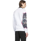 Alexander McQueen White and Multicolor Painted Sweatshirt