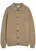 Sunspel Wool Cardigan Sand