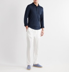 Orlebar Brown - Sebastian Merino Wool Polo Shirt - Blue
