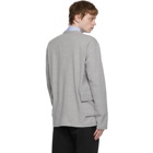 Comme des Garcons Homme Grey Double-Faced Cardigan