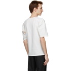 Vejas White Underarm Cut-Out T-Shirt