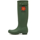 Kenzo Women's X Hunter Wellington Boots in Dark Khaki