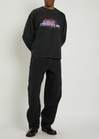 Willy Chavarria Bad Boy Straight-leg Jeans Black