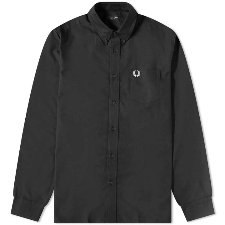 Photo: Fred Perry Men's Oxford Shirt in Black
