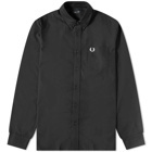 Fred Perry Men's Oxford Shirt in Black