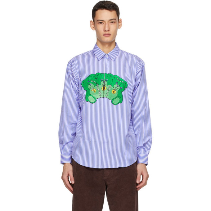 Photo: MSGM Blue and White Teddy Bear Shirt