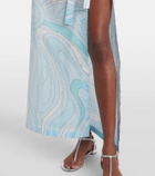 Pucci Marmo cotton muslin beach cover-up
