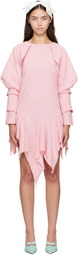 Ashley Williams Pink Wing Midi Dress