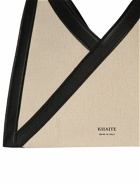 KHAITE - Small Sara Canvas & Leather Tote Bag