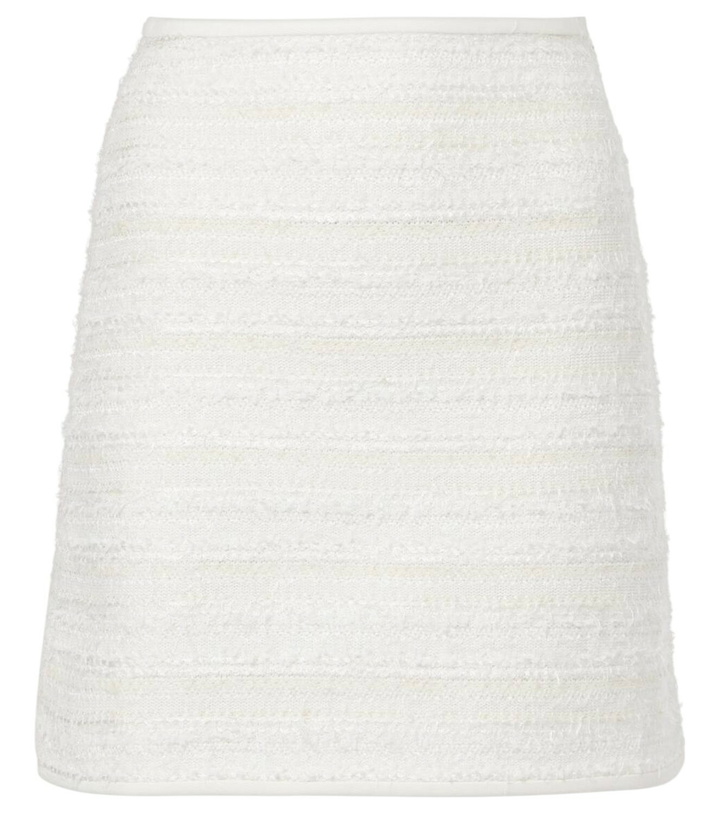 Photo: Nina Ricci Denim and tweed miniskirt