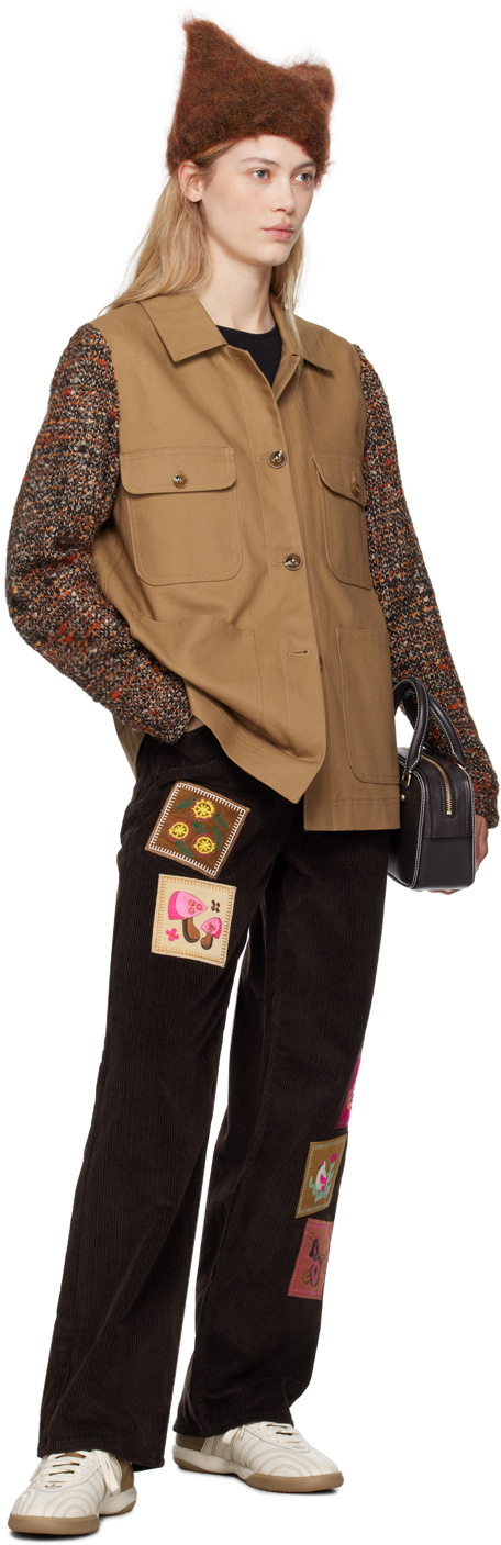 Anna Sui Tan Barn Jacket
