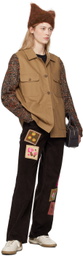 Anna Sui Tan Barn Jacket