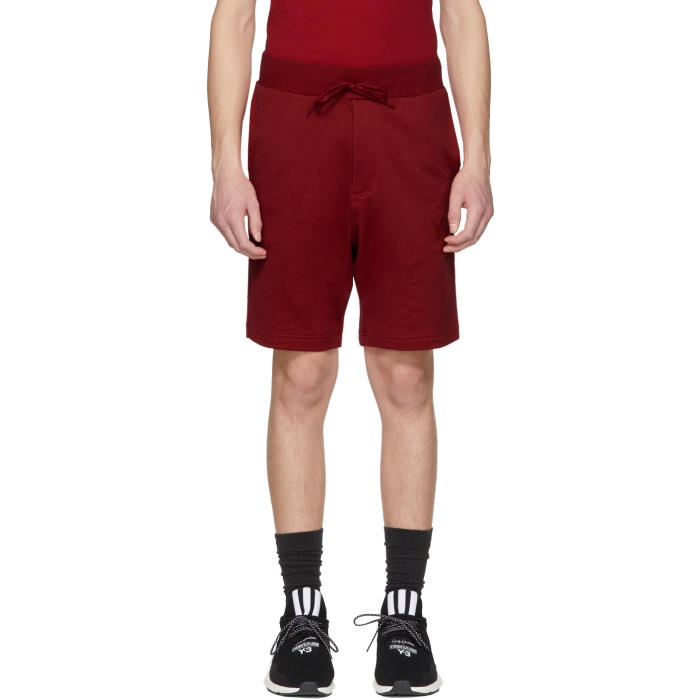 Photo: Y-3 Red Classic Logo Shorts