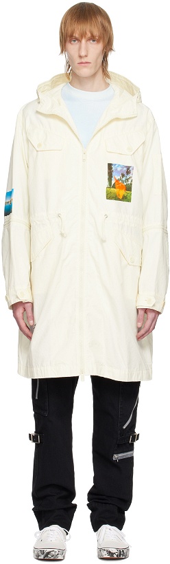 Photo: Undercover Off-White Printed Coat