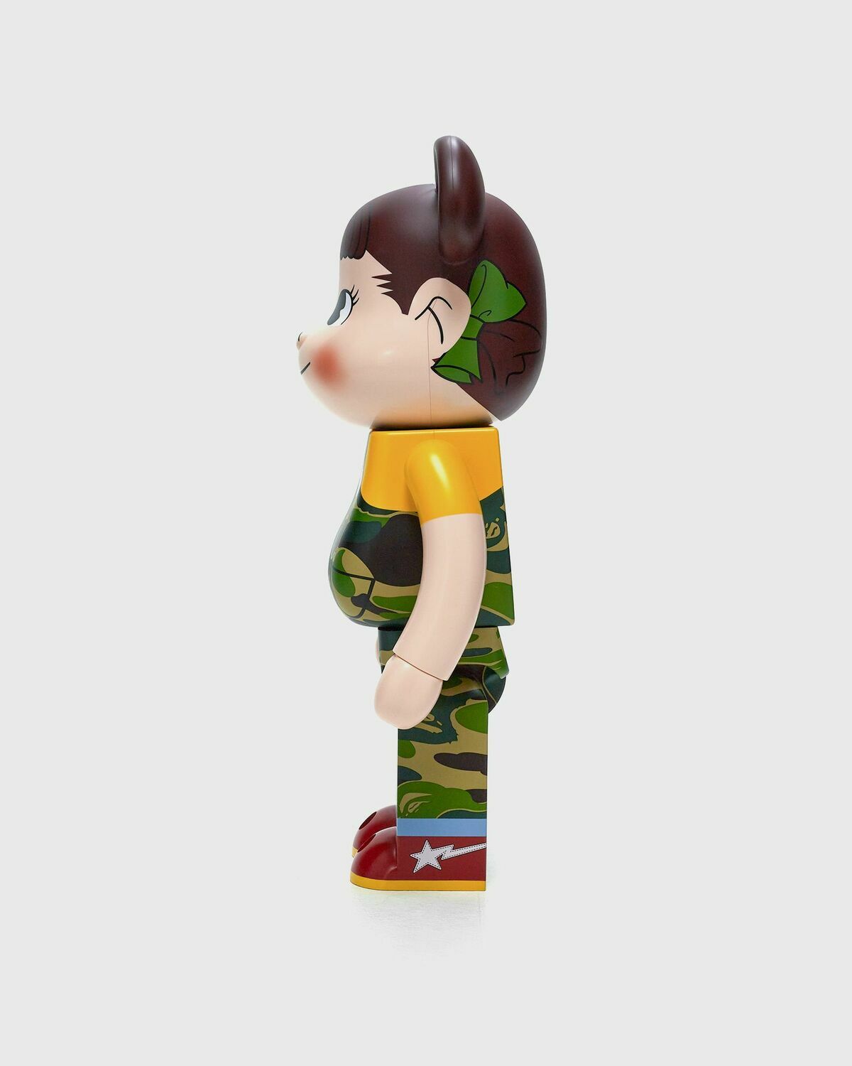 Medicom Bearbrick 1000% Bape X Peko Chan Green Multi Toys