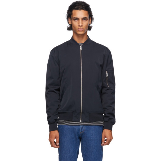 Photo: A.P.C. Navy MA-1 Bomber Jacket