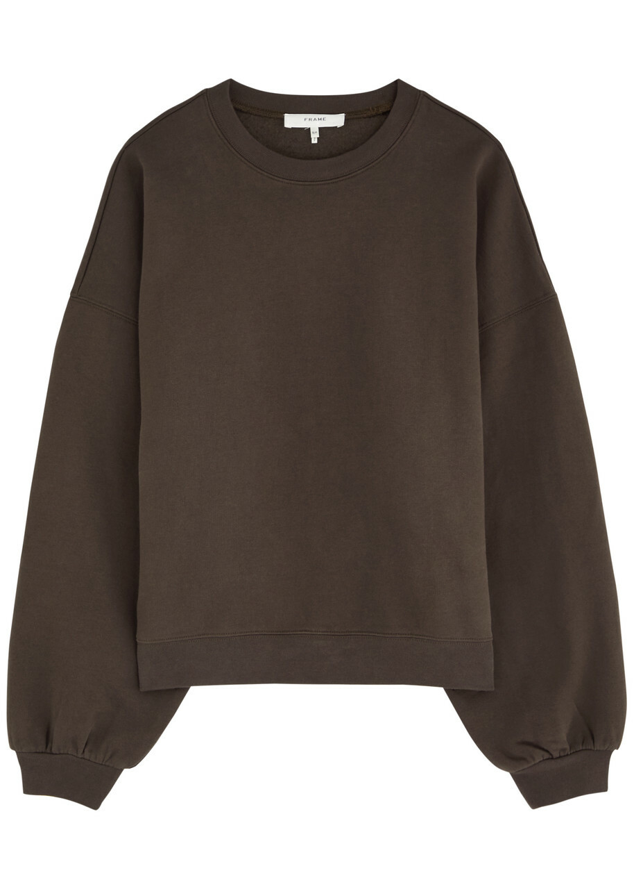 Frame Travel Cotton-blend Sweatshirt Dark Brown
