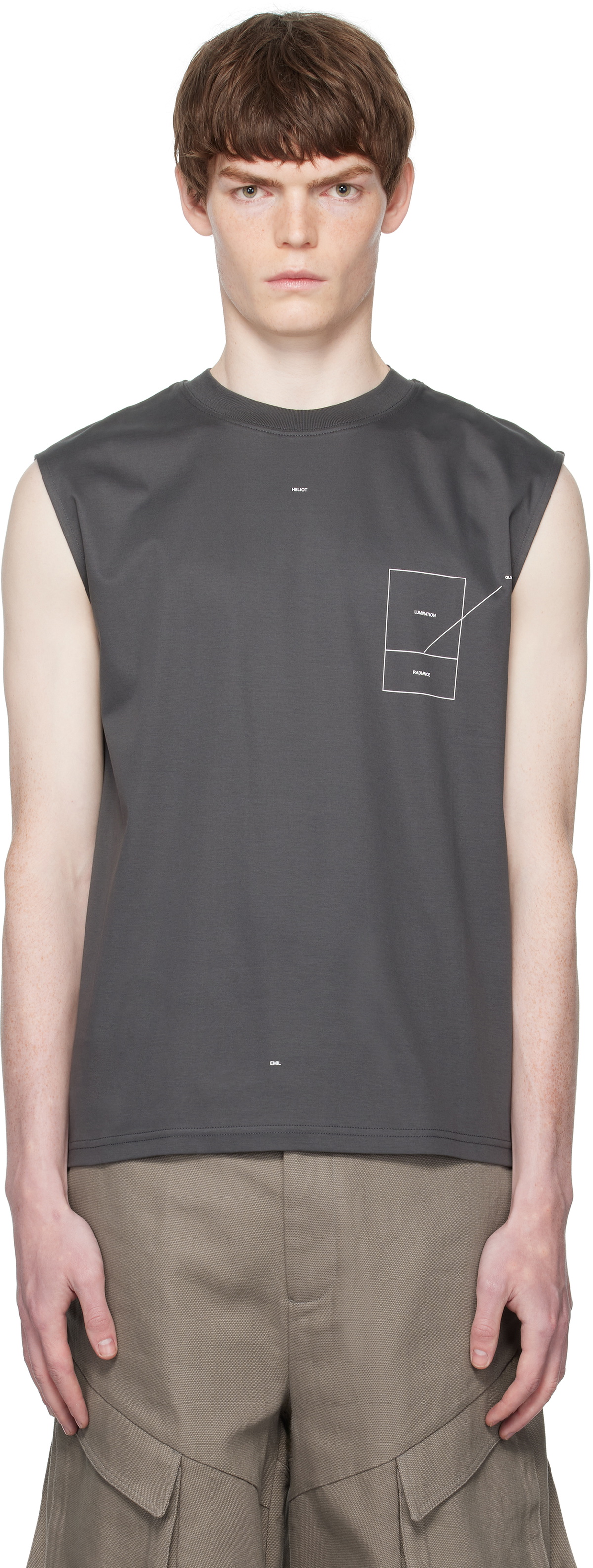 Peter Do Black Creased Muscle Tank Top Peter Do