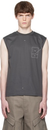 HELIOT EMIL Gray Retina Tank Top