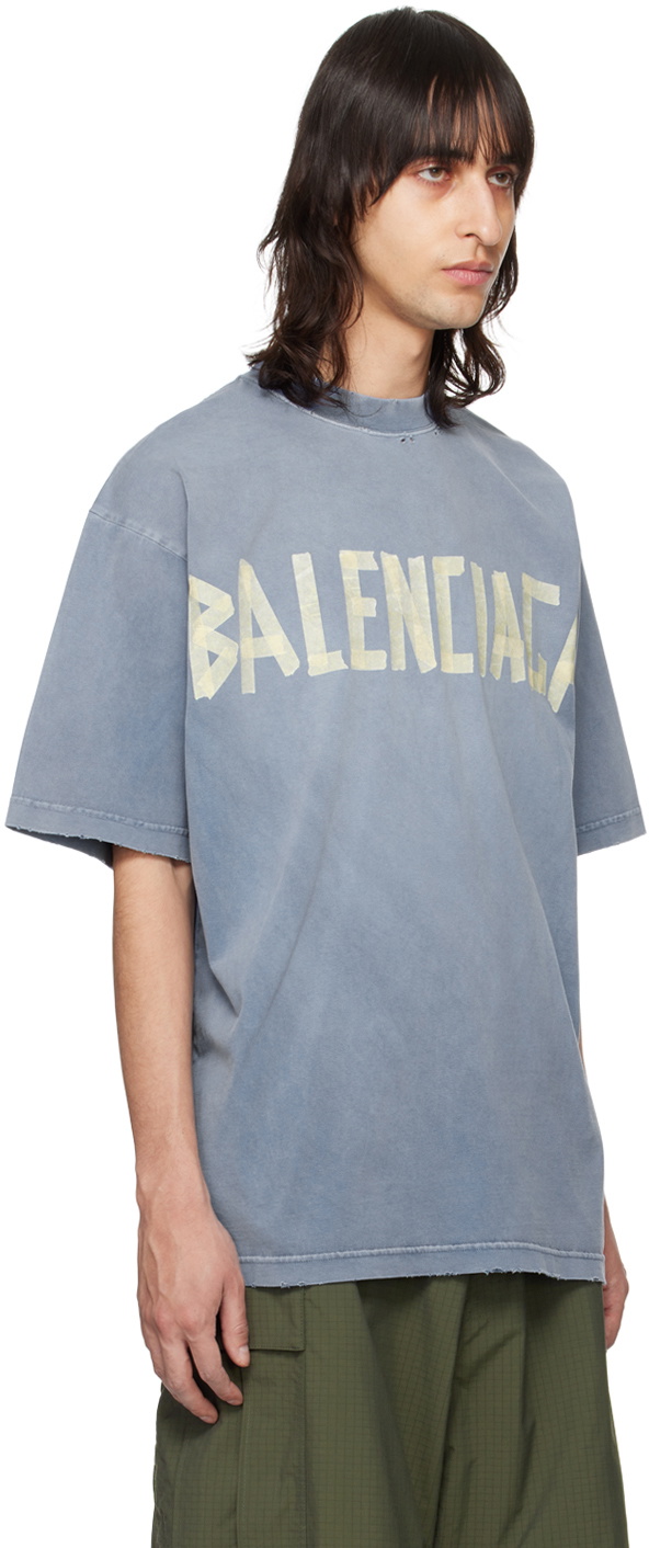 Tシャツ・カットソー Balenciaga T-Shirt Tape Type In Cotone Balenciaga Tape Type T-Shirt Medium Fit | Saks Fifth Avenue