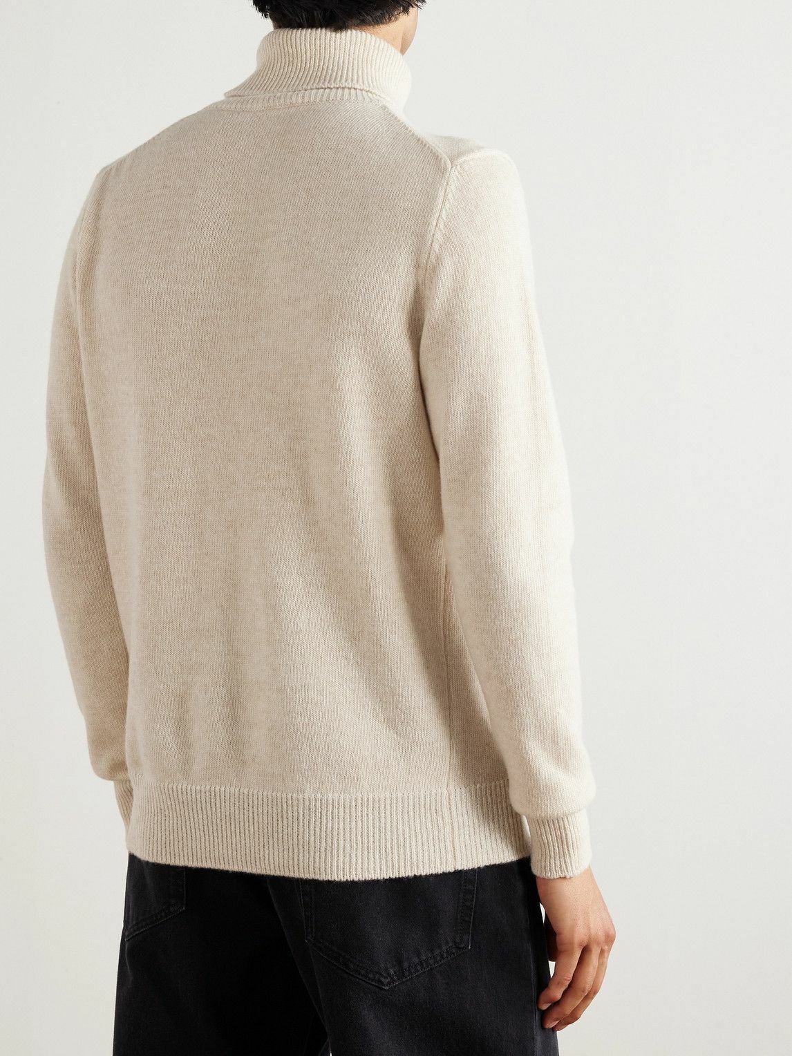 Caruso - Wool Rollneck Sweater - Neutrals