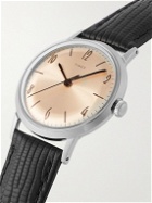 Timex - Marlin Stainless Steel and Textured-Leather Watch
