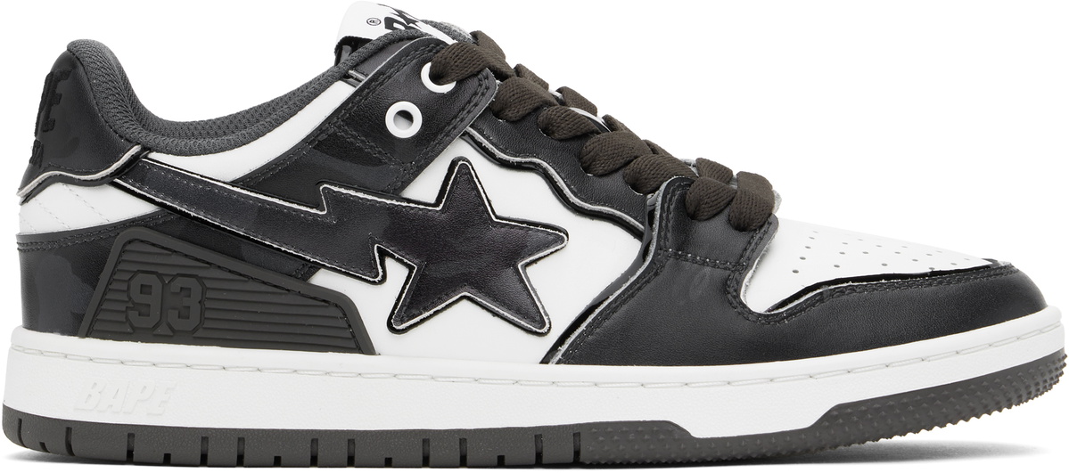 BAPE Black & White SK8 STA #1 M2 Sneakers A Bathing Ape