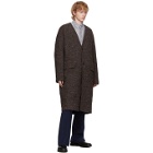 Kenzo Reversible Brown Wool Coat
