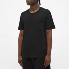 Les Tien Men's Lightweight Pocket T-Shirt in Jet Black