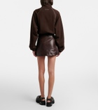 Balenciaga Leather miniskirt