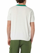 MC2 Saint Barth Man Off-cream Knitted Polo Shirt Newcomb | Australian Brand Special Edition