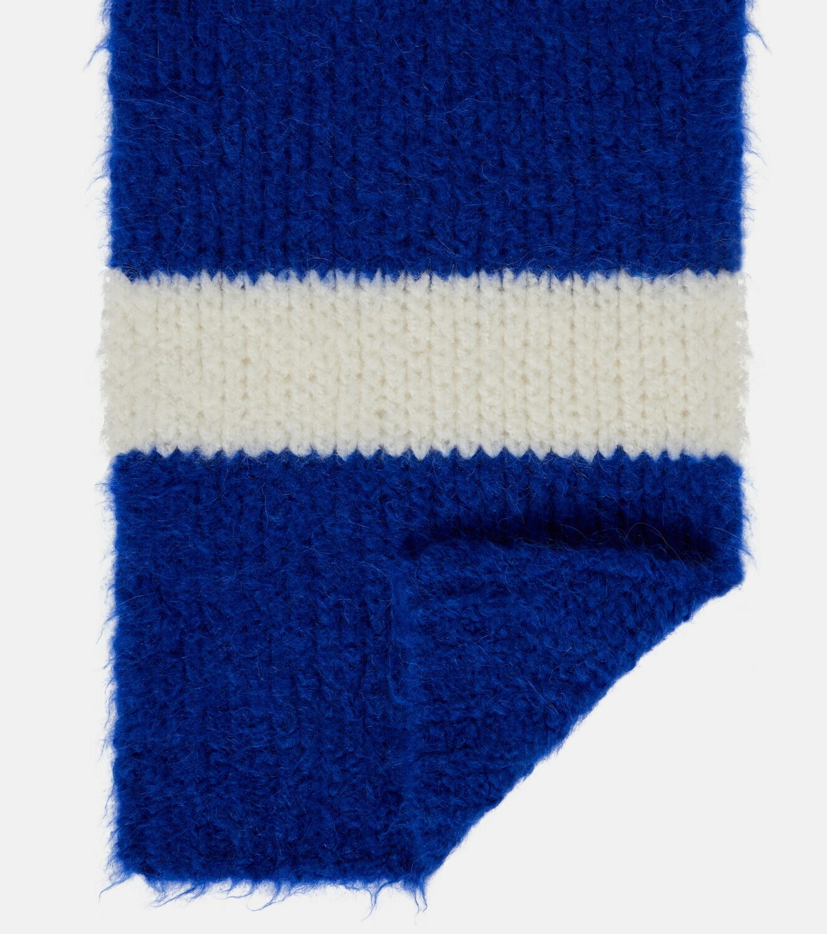JW Anderson Striped alpaca-blend scarf
