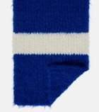 JW Anderson Striped alpaca-blend scarf