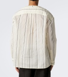 Jacquemus Venice striped cotton and silk shirt