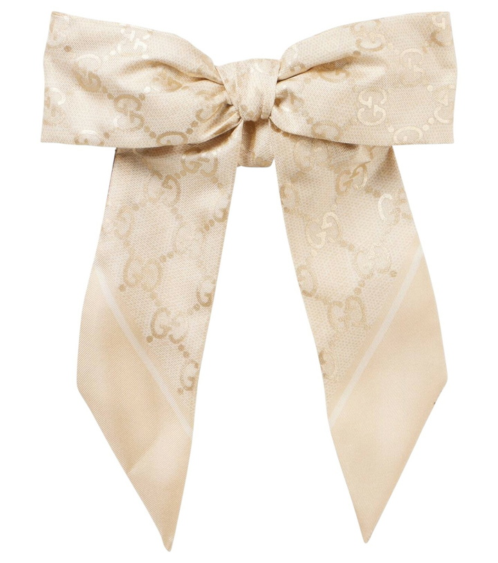 Photo: Gucci GG silk bow scrunchie