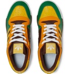 adidas Consortium - Human Made Rivalry Colour-Block Leather Sneakers - Green