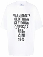 VETEMENTS - Translation Print Cotton T-shirt