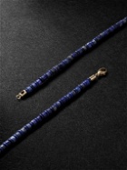 Luis Morais - Gold Lapis Lazuli Beaded Necklace