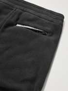 Moncler - Tapered Shell-Trimmed Polartec Fleece Sweatpants - Black