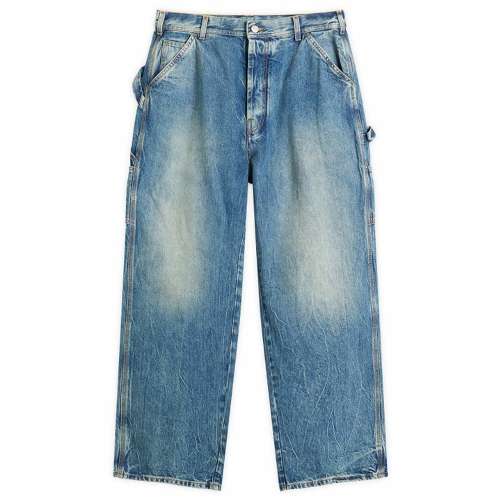 Photo: Le Père Men's Denim Cargo in Bepop Marine