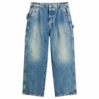 Le Père Men's Denim Cargo in Bepop Marine
