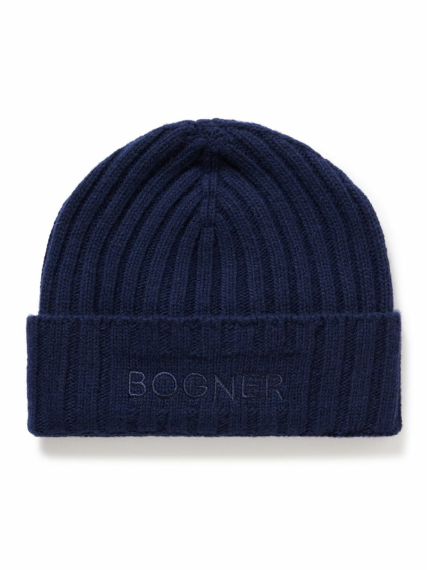 Photo: Bogner - Conrad Logo-Embroidered Ribbed-Knit Ski Beanie