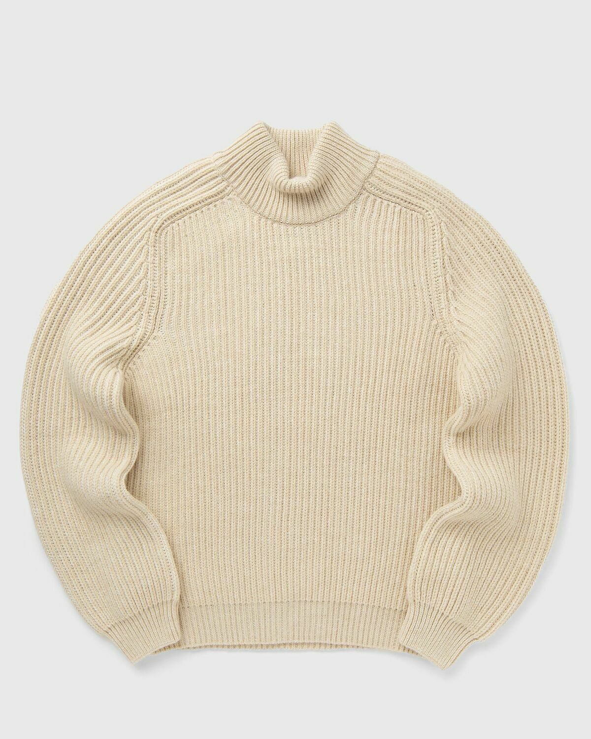 Edwin Roni High Collar Sweater Beige Pullovers