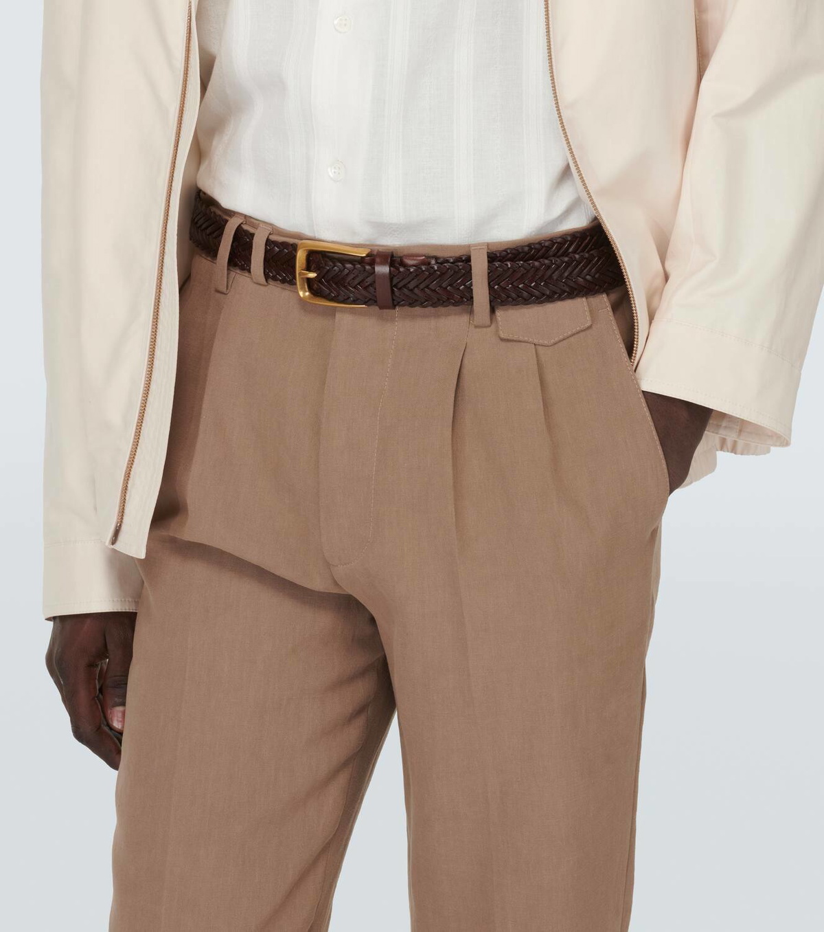 Brunello Cucinelli Braided leather belt