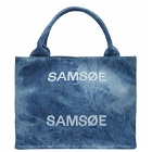 Samsøe Samsøe Women's Denim Logo Bag in Washed Denim