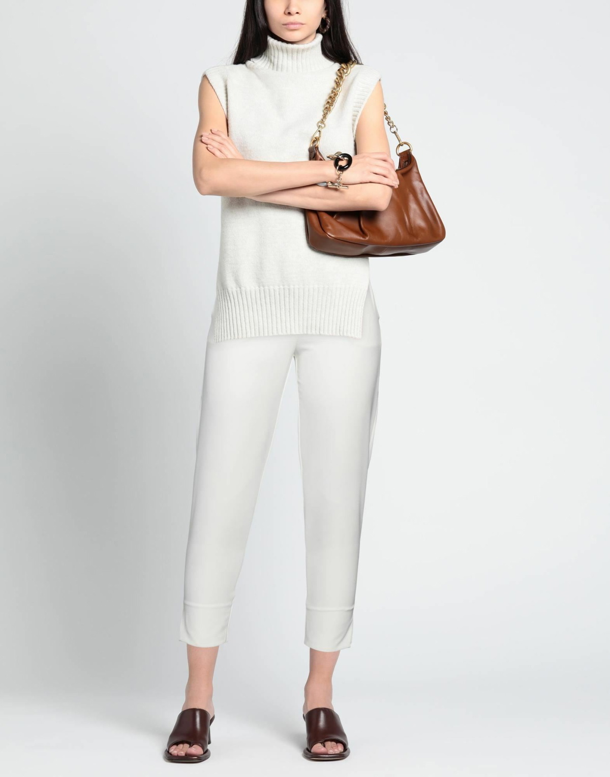 Manila Grace Womens Pants in White