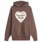 Human Made Men's Tsuriami Heart Hoodie in Brown