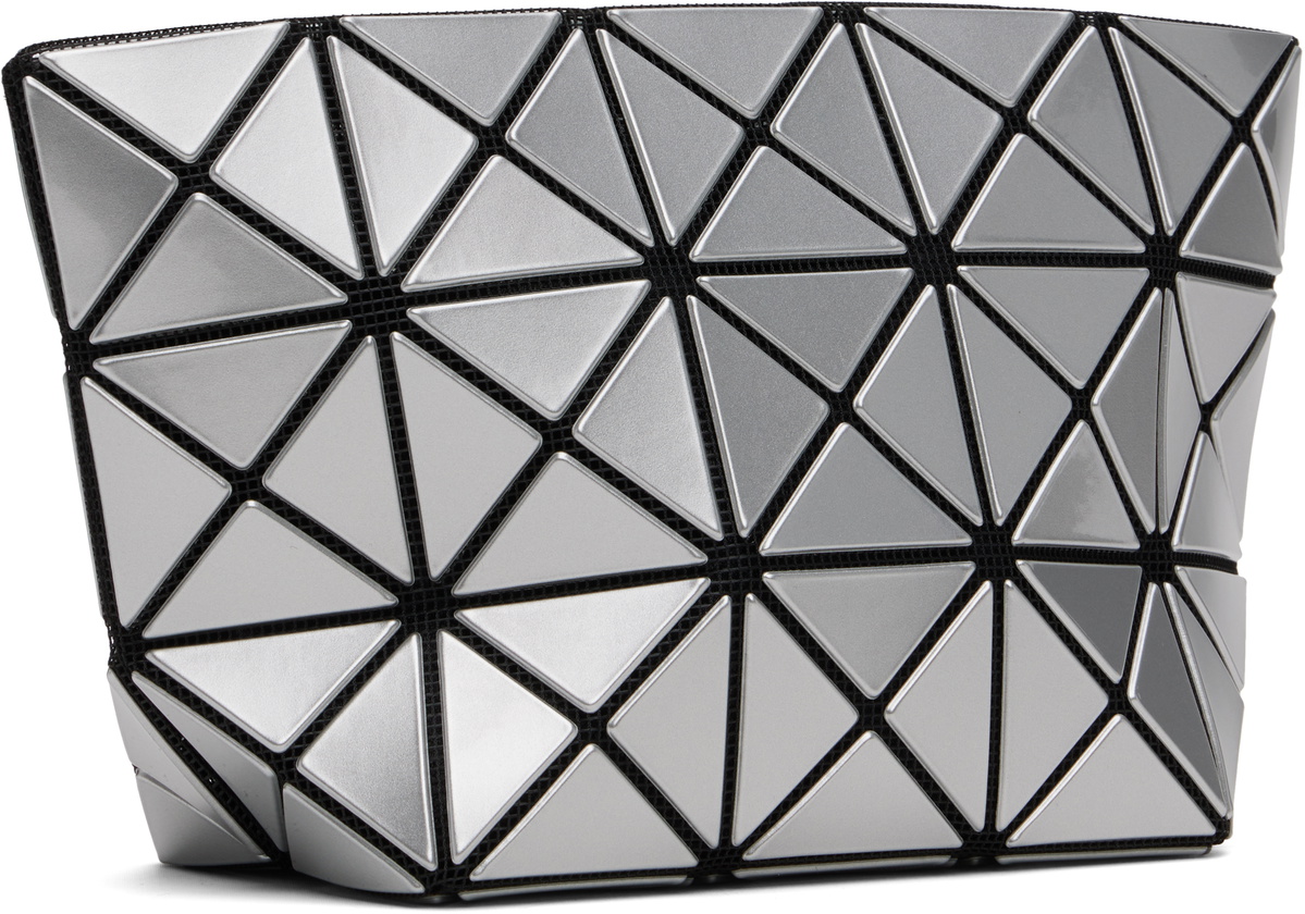 BAO BAO ISSEY MIYAKE Silver Prism Pouch